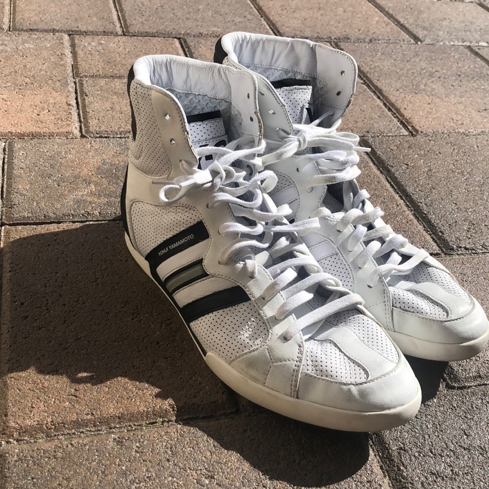 Y-3 Black and White Sneakers